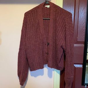 Maroon cardigan from American Eagle, small womens